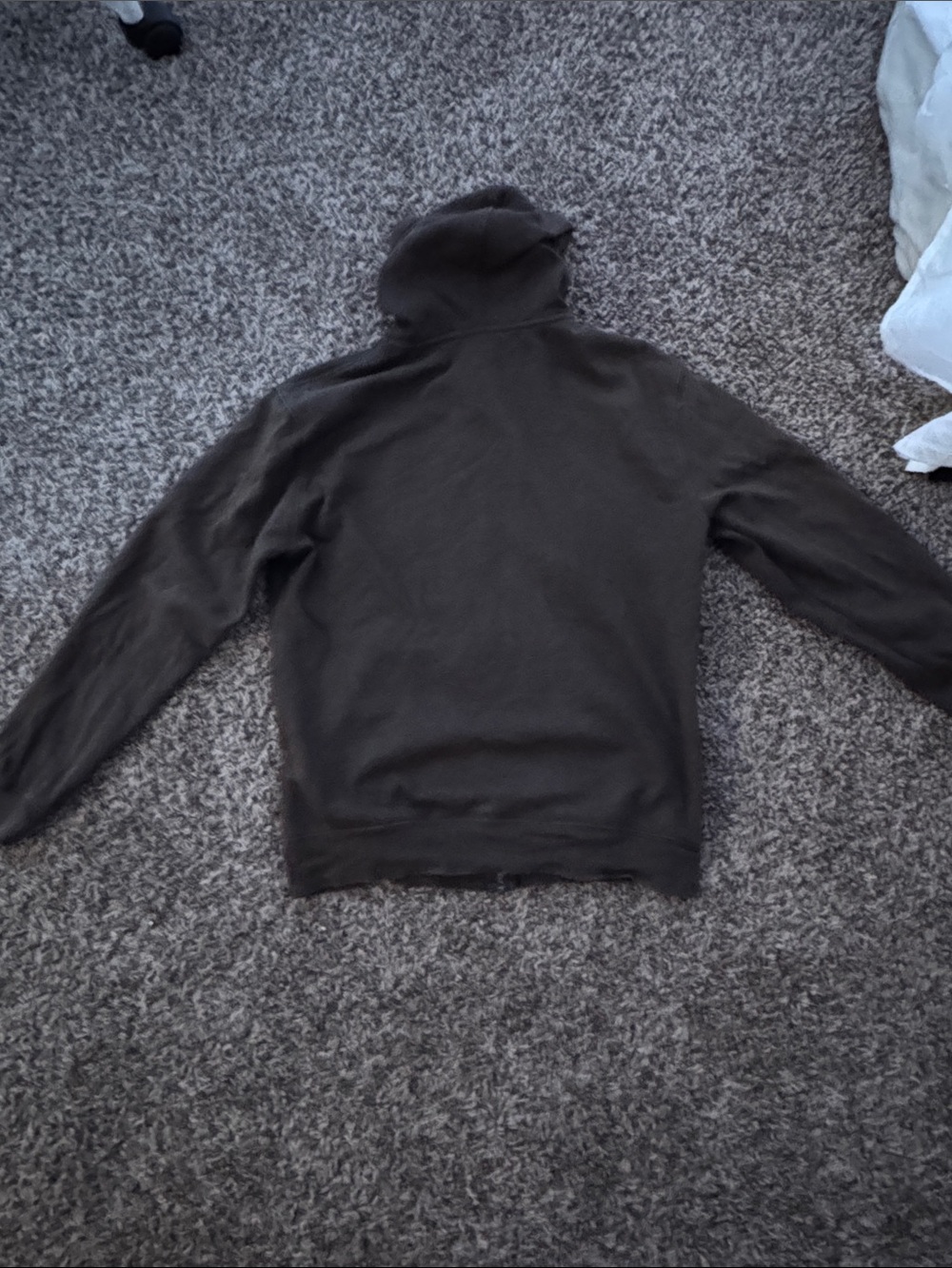 GAP Black Hooded Zip-Up Sweatshirt with Front Logo - Picture 3 of 3